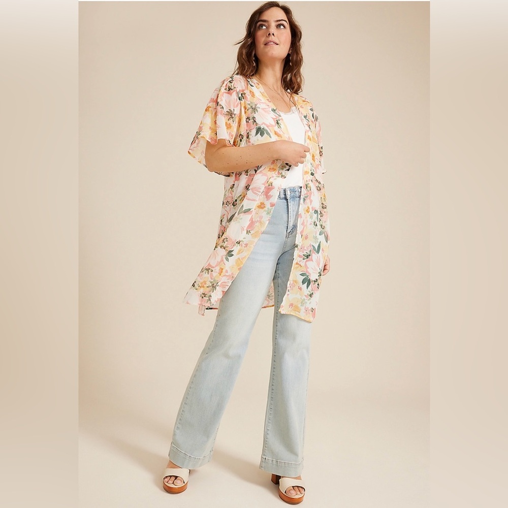 Maurices - Multi Floral Kimono - os